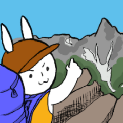 Ginjiroh goes mountain climbing.