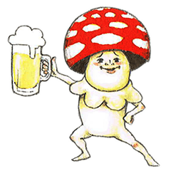 Funny mushroom man