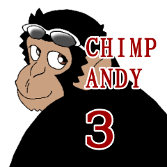 チンパンジーのチンプ・アンディー ３