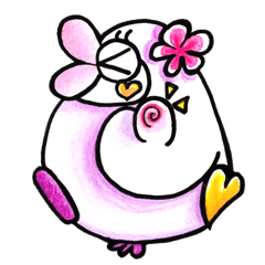 Peach color beak penguin, -PoNi-