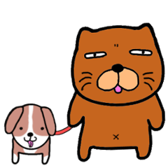 Dog large teacher & beagle dog