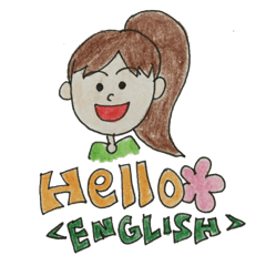 Cute girls and boys stickers <English>