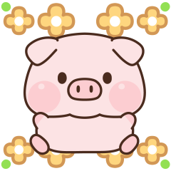 Hungry little pig daily stickers
