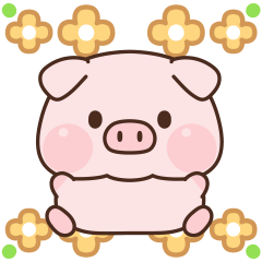 Hungry little pig daily stickers