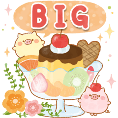 BIG sweets and Cute little piglets