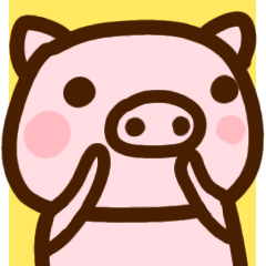 pig big sticker