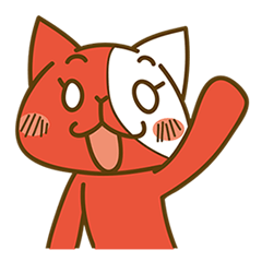 Red Cat Sticker 1