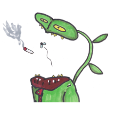 The nonsense sticker of Nepenthes