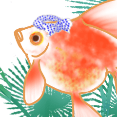 Japanese Cute Goldfish Sticker