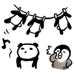 Penguin and Panda in every day
