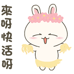 Happy silly rabbit's daily life
