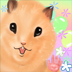 [Realistic cute] hamster sticker