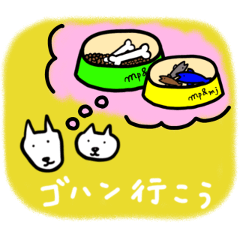 DOG and CAT JAPANSticker