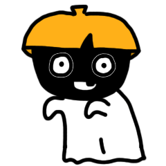 Pumpkin hat ghost boy