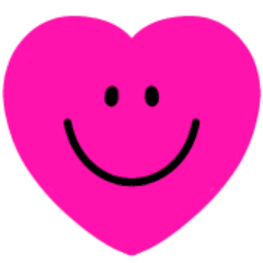 Smile Heart Pink Black
