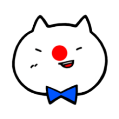 Sticker of cute cat Koume.