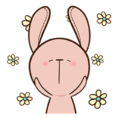 Pink Rabbit Animated – LINE stickers | LINE STORE
