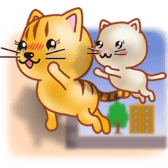 飛び出すニャンコ3 Line スタンプ Line Store 飛び出すニャンコ3 Line スタンプ Line Store