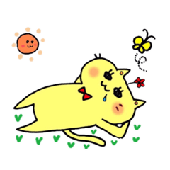 Yellow charming cat 2