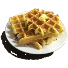 各種方向的鬆餅