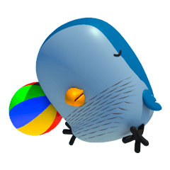 藍和尚鸚鵡-大福
