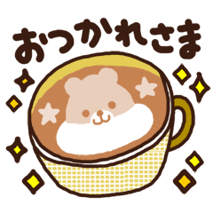 Hot cappuccino sticker3