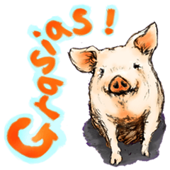 pig's life sticker in spanish