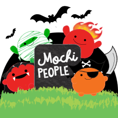 Dia das Bruxas com Mochi Pessoas