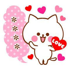 Love love custom cats sticker