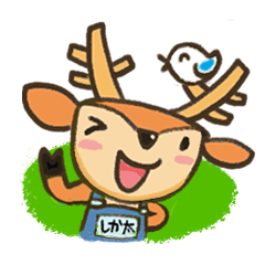 Deer character Shikata-kun