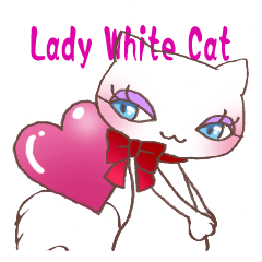 Lady White Cat