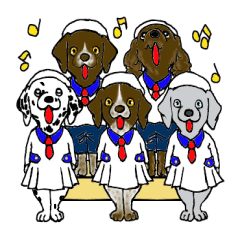 Funny Large Dogs Line Stickers Line Store
