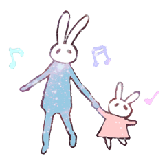shiny blue bunny and pink bunny vol.2