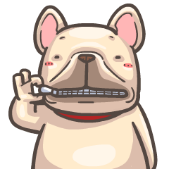 French Bulldog-PIGU VI Animated Stickers
