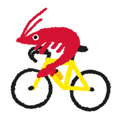 Cycle road race shrimp