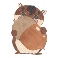 plump cute squirrel - English Ver.