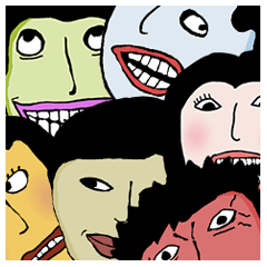 random face – LINE stickers | LINE STORE