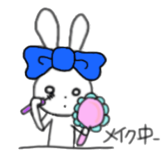 ribbon rabbit (blue)