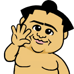 Move Sticker ! Cute mini Sumo wrestler