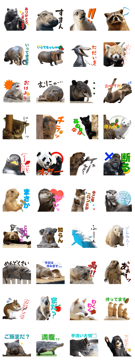 毎日使えるかわいい動物スタンプ Lineクリエイターズスタンプ Stamplist 毎日使えるかわいい動物スタンプ Lineクリエイターズスタンプ Stamplist