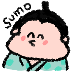 Sumo wrestlers are relaxing