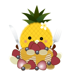 パインちゃん ハワイへ行く Line スタンプ Line Store