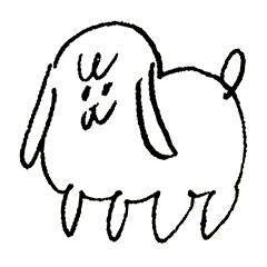 Rabbit Sticker "Roku-chan"