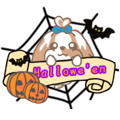 ShihTzu Halloween Sticker