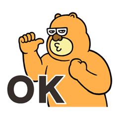 メガネをかけたクマ ボブ Line スタンプ Line Store メガネをかけたクマ ボブ Line スタンプ Line Store