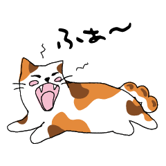 A teahouse mascot cat Mitarashi-chan