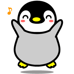 The Cute Child Penguin Which Moves Line Stickers Line Store