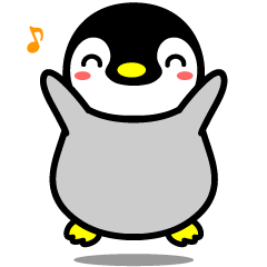 動く可愛い子ペンギン