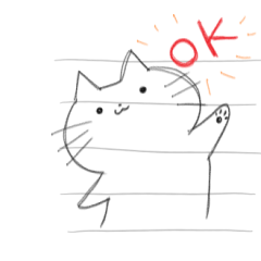 Draw cats in notebook