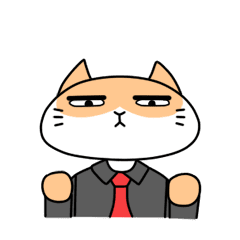 Bossy bussiness cat
